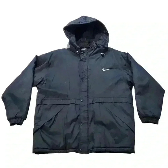 Nike Other - VTG 90s NIKE Puffer Jacket Trench Coat Stadium Parka 2XL